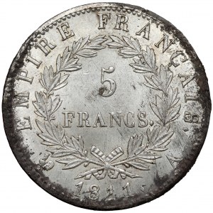 France, Napoleon Bonaparte, 5 francs 1811