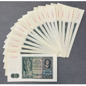 50 złotych 1941 - zestaw (18szt)