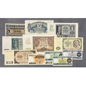 Set of Polish banknotes 1916-1989, including PEWEX (11pcs)