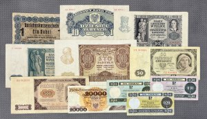 Set of Polish banknotes 1916-1989, including PEWEX (11pcs)