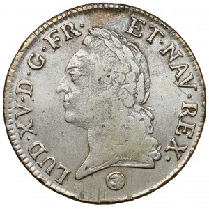 Francja, Ludwik XV, Ecu 1774 Q, Perpignan