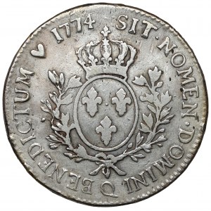 Frankreich, Ludwig XV, Ecu 1774 Q, Perpignan