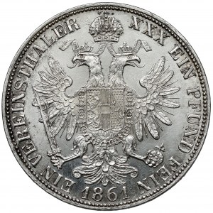 Austria, Franz Joseph I, Florin 1861