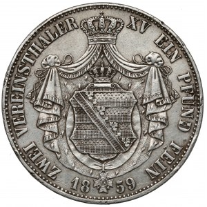 Sachsen, Vereinsthaler 1859