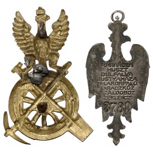 Odznaka, RARAŃCZA, HUSZT... i Orzeł dla funkcjonariuszy Służby Drogowej - zestaw (2szt)