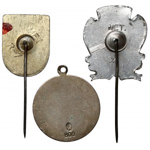 Gdansk, pin set and medallion (3pcs)