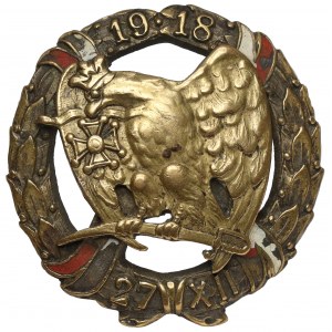 Badge, 15th Poznań Lancers Regiment - with dedicated cap