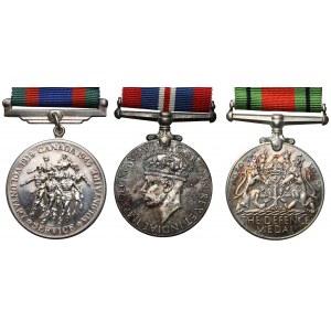 UK and Canada set of decorations for World War II