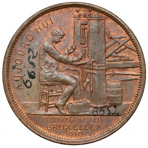 Belgien, Medaille 1910 - Münze Brüssel