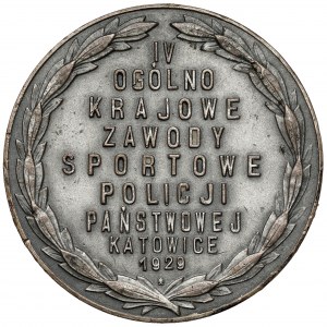 Medal Zawody sportowe Policji Państwowej, Katowice 1929
