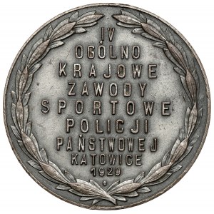 Medal Zawody sportowe Policji Państwowej, Katowice 1929