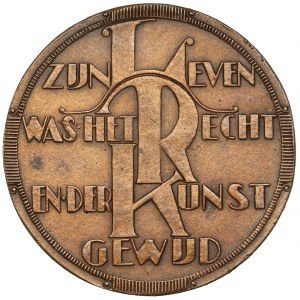 Niderlandy, Medal 1925 - Overlijden van Mr T.G. Dentz van Schaik