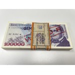 Bankpaket 100.000 Zloty 1993 - MODELL - A 0000000 - Nr.0401-0500