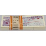 Paczka bankowa 100.000 zł 1993 - WZÓR - A 0000000 - No.0401-0500
