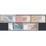 MODELS of the first 5 pieces of NBP collector banknotes.