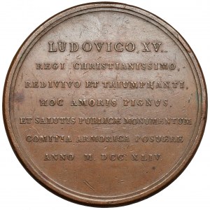 Francja, Ludwik XV, Medal 1746 - REGI CHRISTIANISSIMO...