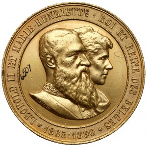 Medal Exhibition in Liege 1890 - gold award to Ignacy Nowicki, engineer