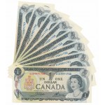 Kanada, 1 Dollar 1973 und 2 Dollar 1986 - fortlaufende Nummern (16pc)