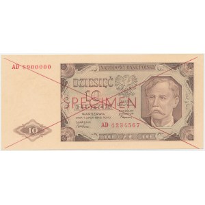 10 Zloty 1948 - SPECIMEN - AD