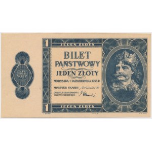 1 złoty 1938 Chrobry - rozbiegówka