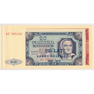 20 und 100 Zloty 1948 gedruckt 150 Jahre Bank von Polen in einem Album