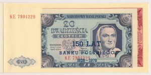 20 i 100 zł 1948 z nadrukiem 150 Lat Banku Polskiego w albumie