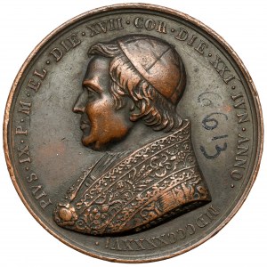 Watykan, Pius IX, Medal 1846 - Romae Parentes Arbitriqve Gentivm