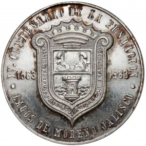 Mexiko, Medaille 1963 - IV centenario de la fundacion Lagos de Moreno Jalisco