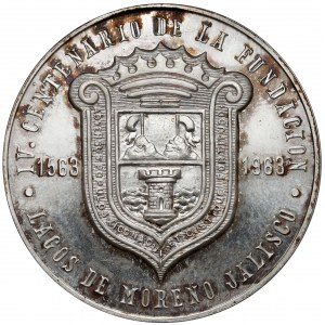 Mexico, Medal 1963 - IV centenario de la fundacion Lagos de Moreno Jalisco