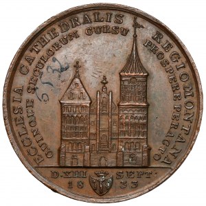 Germany, Prussia, Medal 1833 - 500 years of Königsberg Cathedral