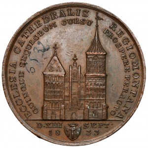 Niemcy, Prusy, Medal 1833 - 500 lat katedry królewieckiej