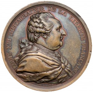 France, Louis XVI, Medal 1789 - Abandon de Tous les Priviléges