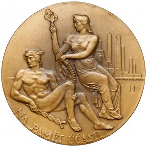 Tschechoslowakei, Medaille 1939 - Weltausstellung in New York