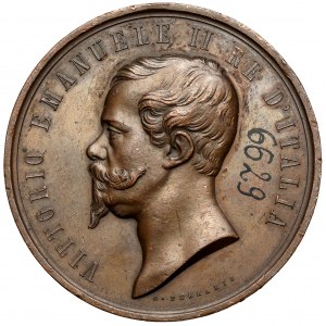 Italien, Viktor Emanuel II., Medaille 1861 - Esposizione Italiana
