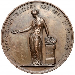 Włochy, Wiktor Emanuel II, Medal 1861 - Esposizione Italiana