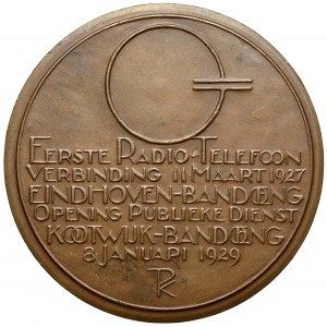 Netherlands, Medal 1929 - Eerste radioverbinding Nederland-Indië