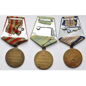 USSR, set of 3 medals