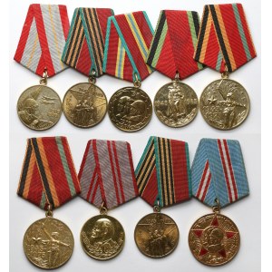 USSR, set of 9 medals