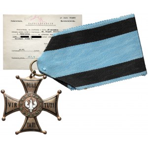 Virtuti Militari, cl.V - with a 1959 certificate from Gen. Rómmel
