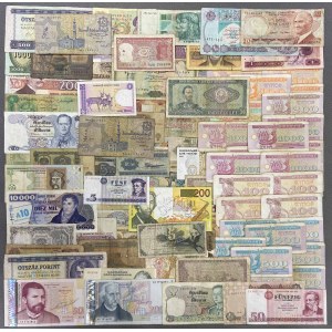 Zestaw banknotów MIX ŚWIAT (110szt)