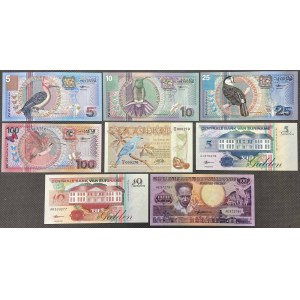 Surinam, zestaw banknotów MX (8szt)