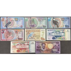 Suriname, set of banknotes (8pcs)