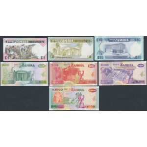 Zambia, 1 - 1.000 ND Kwacha (7pcs)