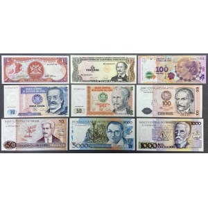 Südamerika, MIX-Banknotenset (9 Stück)
