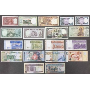Afryka i Bliski Wschód, zestaw banknotów MIX (18szt)