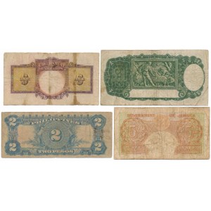 Wspólnota Brytyjska i Filipiny, zestaw banknotów (4szt)