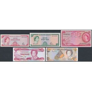 Wspólnota Brytyjska, zestaw banknotów (5szt)