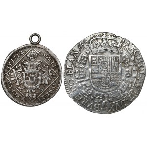 Netherlands, Patagon 1654 and Hungary, 1/4 thaler 1714, lot (2pcs)