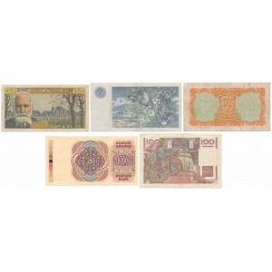 Europa, zestaw banknotów MIX (7szt)