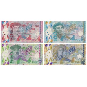 Portuguese Africa, Brazil, India, Azores 50 - 1.000 2017 - clear window polymer (4pcs)